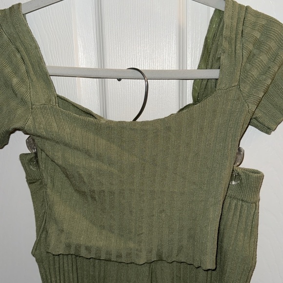 Princess Polly Green Ribbed Set - Picture 2 of 4